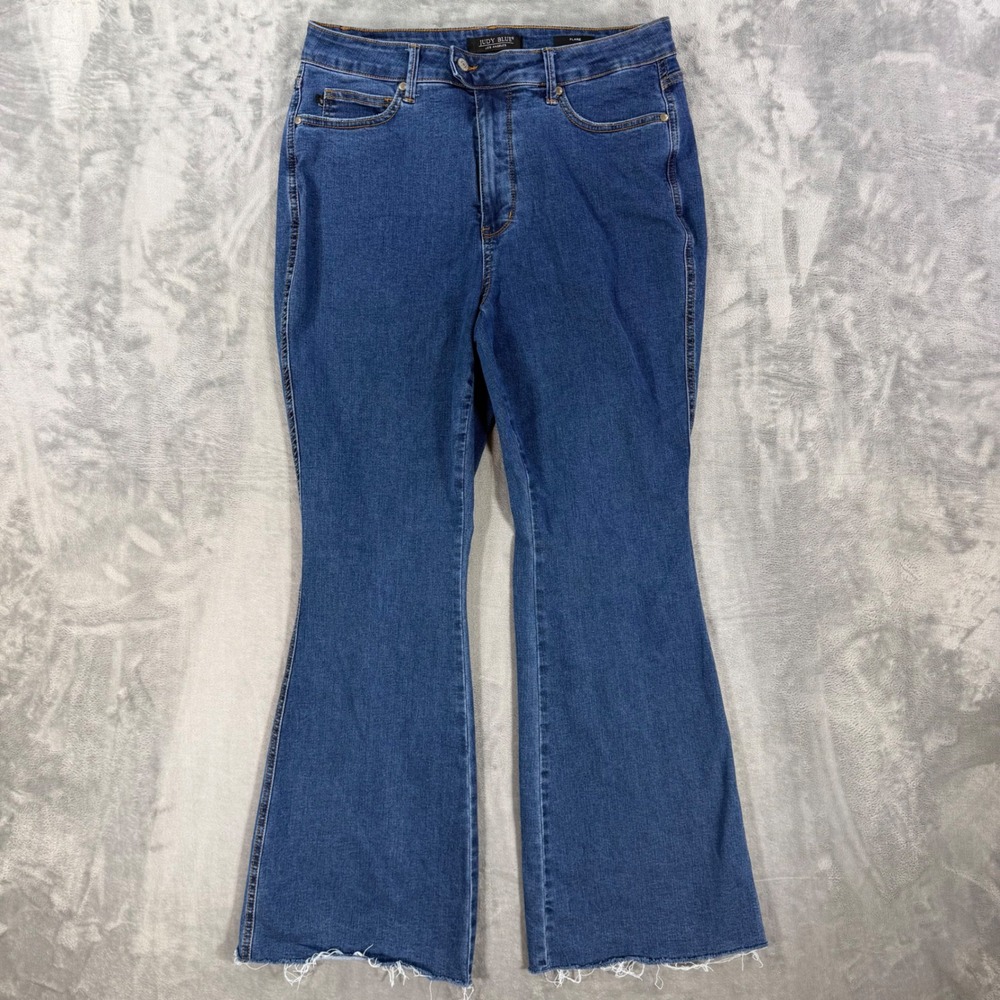 Judy Blue High Rise Flare Jeans Women's Size 16W Blue Medium Wash